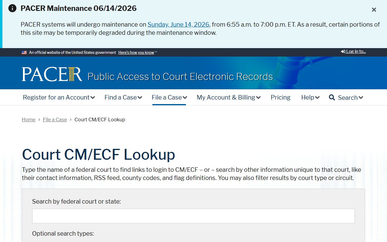 Deschutes County Circuit Court records compared with PACER court lookup